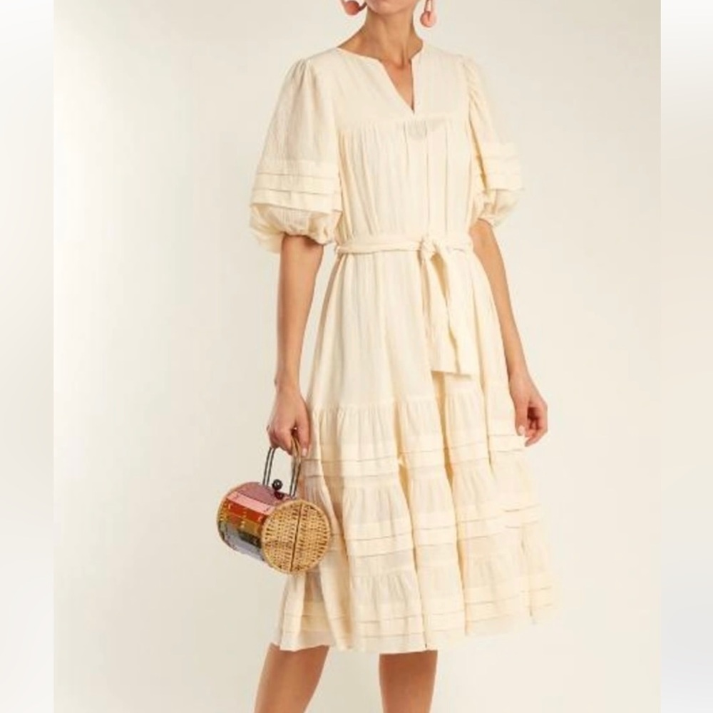 ZIMMERMAN Prima Cream Dress